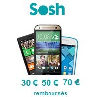 Découvrez tous les Smartphones 4G en promo avec un forfait sans engagement Sosh !