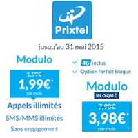 Promotion exceptionnelle : Le forfait illimité Modulo à moins de 2€ pendant 3 mois chez Prixtel !