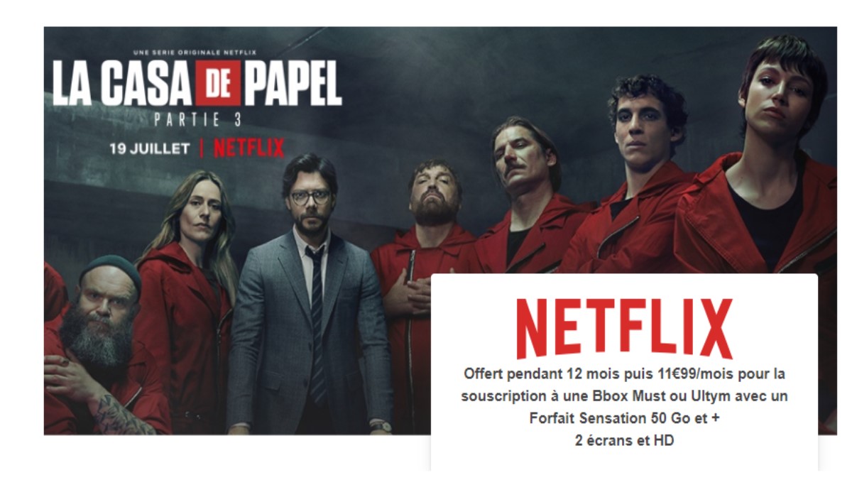 SOLDES : Netflix offert pour la souscription d’une offre fixe et mobile chez Bouygues Telecom !