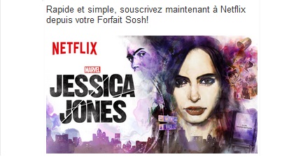 Nouveauté Sosh : Netflix disponible en option !