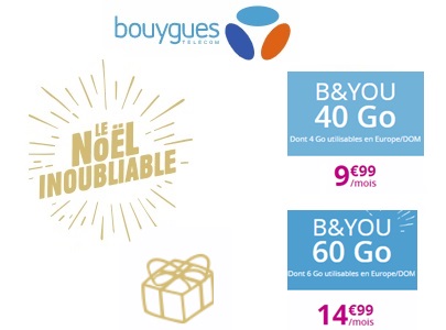 Les deux forfaits B&You à prix réduits toujours disponibles chez Bouygues Telecom