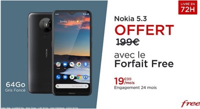 Vente privee Free Nokia 5.3