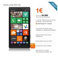 Bon plan 4G du web Orange : Nokia Lumia 930 à 1€ pendant 1 semaine