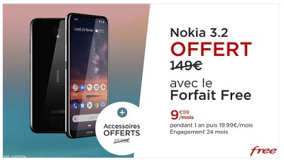 Vente privee Free pack Nokia 3.2