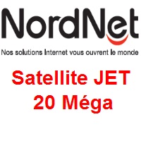 Nouveau chez NordNet : le forfait internet Satellite Jet 20 Méga 
