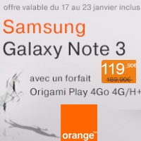 Bon plan Smartphone 4G : Le Galaxy Note 3 en promotion chez Orange !