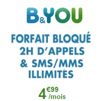 B&You lance un nouveau forfait bloqué sans engagement à 4.99€ !