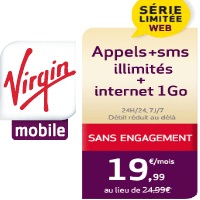 Nouveau chez Virgin Mobile : un forfait illimité à moins de 20euros