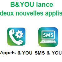 B&You lance deux nouvelles applications pour gérer les appels et SMS !