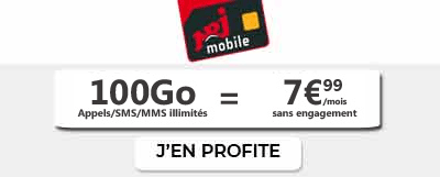 Forfait 100 Go de NRJ Mobile à 7,99 euros