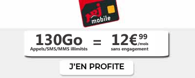 Forfait NRJ 130 Go à 12,99 euros