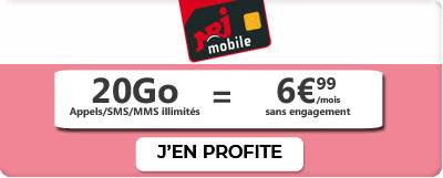 Forfait NRJ Mobile 20 Go