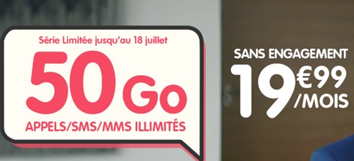 NRJ Mobile : La Série Limitée 50Go à moins de 20 euros par mois est disponible  