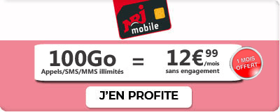 Forfait Mobile 100 Go avec 1 mois offert