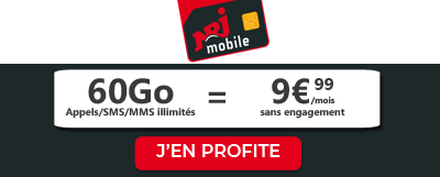Forfait 60 Go à 9,99? chez NRJ Mobile