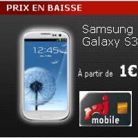 Le Samsung Galaxy S3 à 1€ seulement chez NRJ Mobile