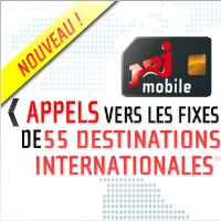 Du nouveau chez NRJ Mobile : Appels illimités vers 55 destinations internationales !
