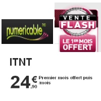 Vente Flash Numéricable sur l'offre iTNT