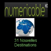 31 nouvelles destinations téléphoniques chez Numericable