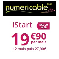 Internet, téléphone illimité et TNT à 19.90€ pendant 12 mois chez Numericable !