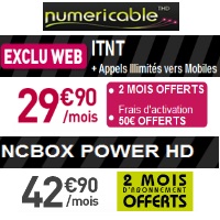 Les offres phares Internet chez Numericable