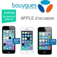Achetez votre iPhone d’occasion à partir de 134.90€ avec la garantie Bouygues Telecom !