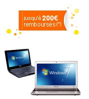 200€ remboursés sur un PC portable avec Orange