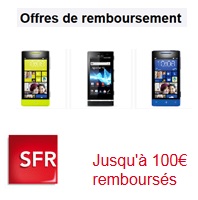 Une multitude d'offres de remboursement avec un forfait mobile chez SFR