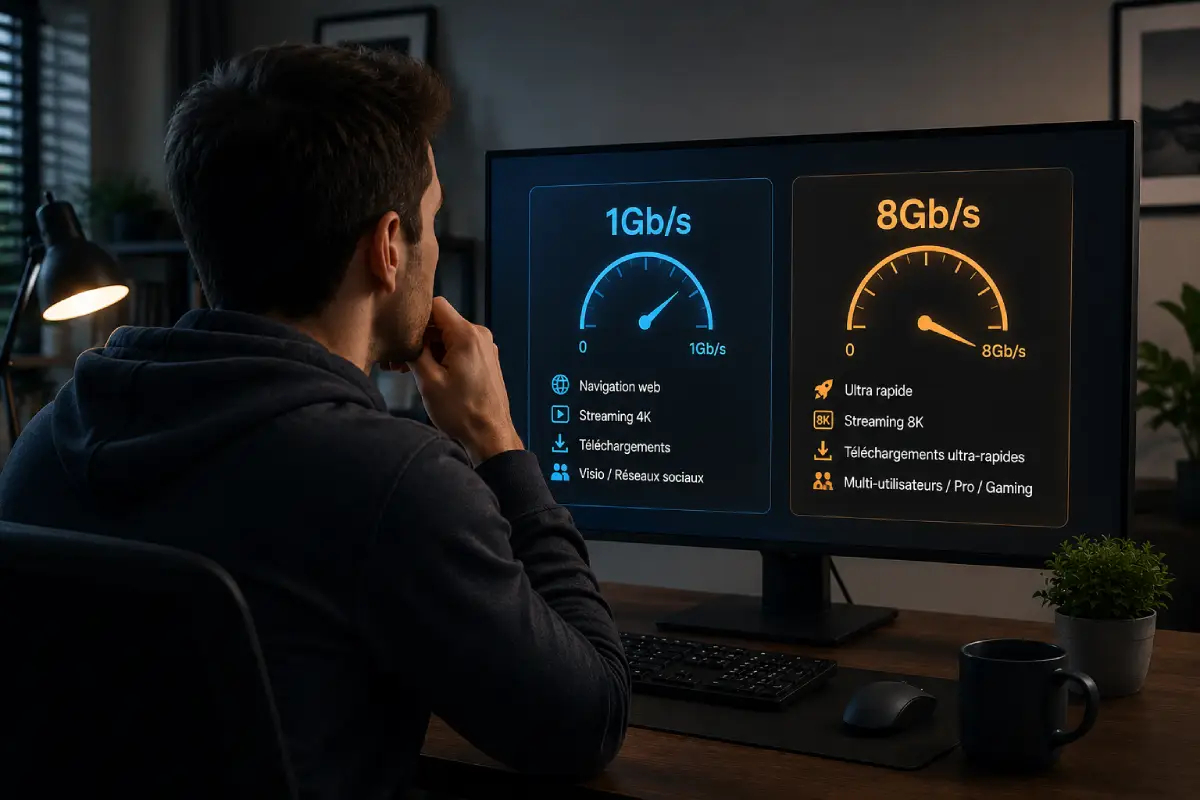 Offre internet 1Gbs vs 8Gbs