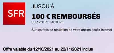remboursement frais de résiliation sfr