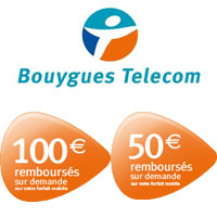 Jusqu'à 100 euros remboursés chez Bouygues Telecom