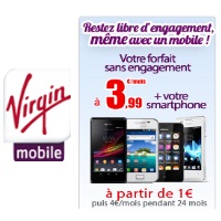 Payer votre mobile en 24 mois avec un forfait sans engagement chez Virgin Mobile !