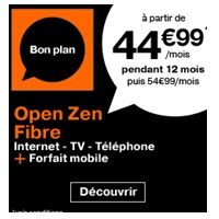 Bon plan : les offres Open avec la livebox et un forfait mobile en promo chez Orange !