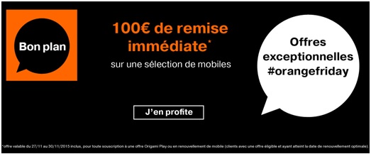 Black Friday : 100€ de remise sur l’iPhone 5S et Galaxy Note 4 chez Orange !