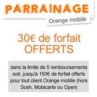 Offre de parrainage Orange : Recevez jusqu’à 150€ de forfaits mobiles offerts !