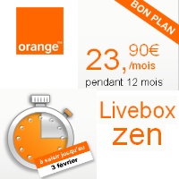 Vente Flash sur la Livebox Zen d'Orange