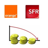 SFR recrute des abonnés en forfait mobile et Orange en perd
