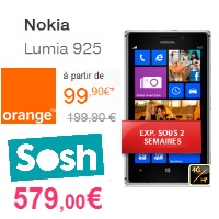 Le Nokia Lumia 925 disponible chez Orange et Sosh en pré-commande !