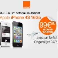 Bon plan du Week-end : l'iPhone 4S à 99.90euros chez orange