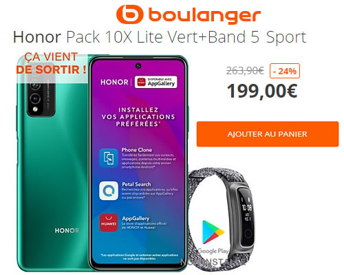pack honor 10X Lite boulanger