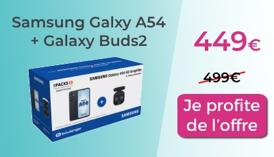 Pack Galaxy A54 5G sur Boulanger