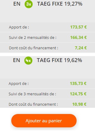 Paiement plusieurs fois chez Boulanger