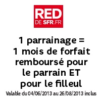 Forfait mobile Red : Jusqu’à 3 mois de forfait remboursés en parrainant vos proches !