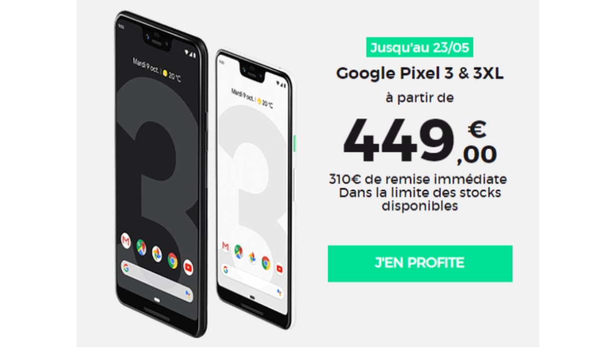 Bon plan RED : les Google Pixel 3 et 3XL dès 449 euros !