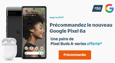 precommande Google Pixel 6a