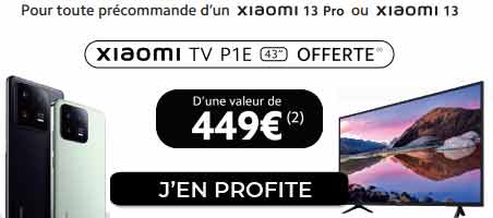 offre precommande xiaomi 13 et 13 pro boulanger