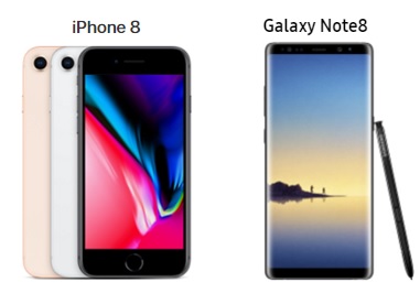 Galaxy Note 8 ou iPhone 8 : quels sont les prix appliqués chez les opérateurs mobiles ?