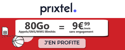 Forfait Le dunk 80 Go à 9,99 euros