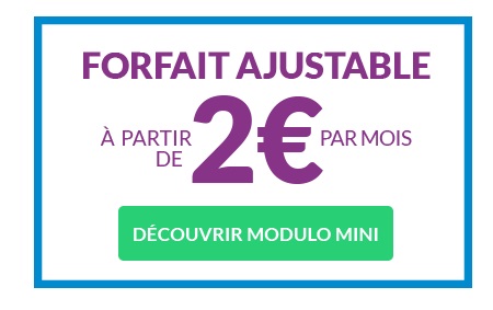 Découvrez Modulo de Prixtel : le forfait ajustable à partir de 2euros par mois