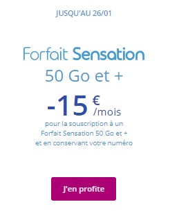 Forfait Sensation BT 50Go 